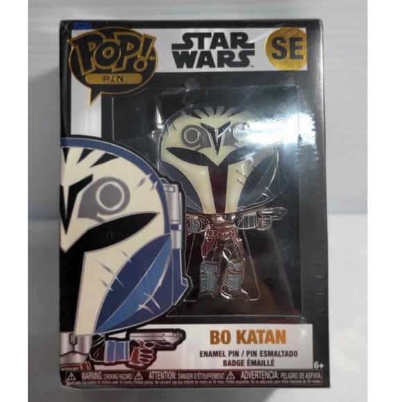 Funko Pop! Star Wars Bo Katan Enamel Pin Badge Mandalorian Collectible - Picture 1 of 6